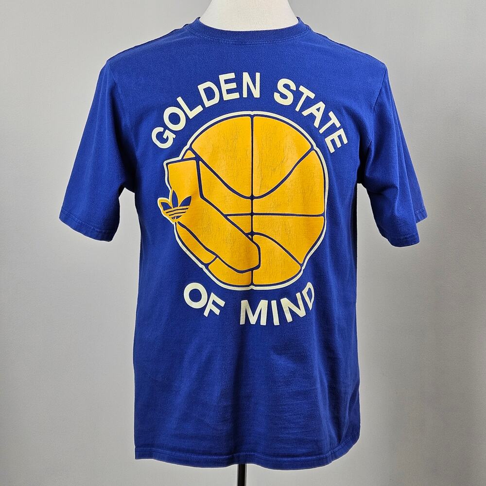 Adidas Golden State Warriors NBA GSW Graphic Blue Shirt Men's Medium | FLAWS‎